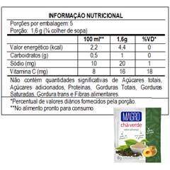 DISPLAY CHA VERDE MAGRO PESSEGO 15X8G A