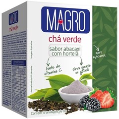 DISPLAY CHA VERDE MAGRO ABACAXI C/ HORTELA 15X8G A