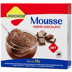 MOUSSE LOWCUCAR ZERO ACUCARES SABOR CHOCOLATE 25G
