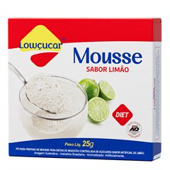 MOUSSE LOWCUCAR ZERO ACUCARES SABOR LIMAO 25G