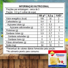 MOUSSE LOWCUCAR ZERO ACUCARES SABOR MARACUJA 25G
