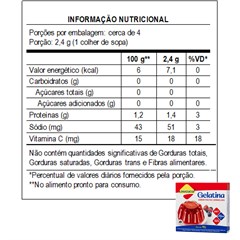 GELATINA LOWCUCAR SABOR FRUTAS VERMELHAS 10G