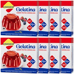 GELATINA LOWCUCAR SABOR FRUTAS VERMELHAS 10G