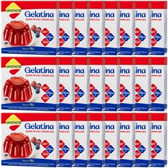 GELATINA LOWCUCAR SABOR FRUTAS VERMELHAS 10G