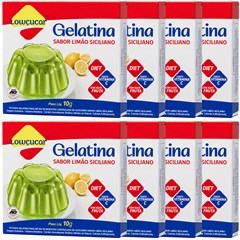 GELATINA LOWCUCAR SABOR LIMAO SICILIANO 10G