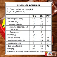 WAFER LOWCUCAR ZERO ACUCARES SABOR BRIGADEIRO 115G