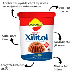 ADOCANTE XILITOL NATURAL EM PÓ LOWCUCAR 300G