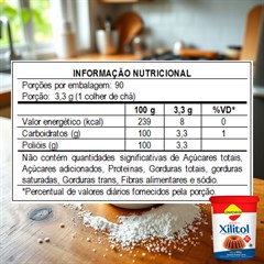 ADOCANTE XILITOL NATURAL EM PÓ LOWCUCAR 300G