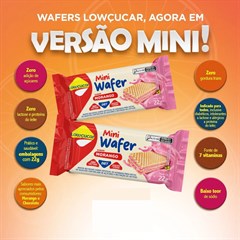 DISPLAY MINI WAFER MORANGO ZERO ACUCAR LOWCUCAR 20