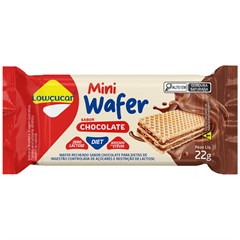 DISPLAY MINI WAFER CHOCOLATE  ZERO ACUCAR LOWCUCAR