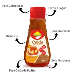 CALDA SABOR CARAMELO ZERO ADICAO DE ACUCARES 180G