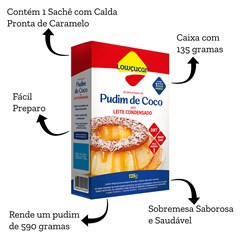 PUDIM COCO 100G C/ CALDA 35G ZERO