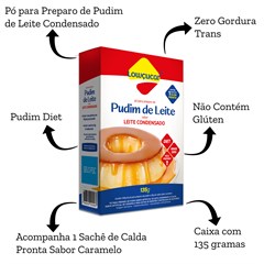 PUDIM LEITE CONDENS 100G C/ CALDA 35G ZERO