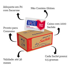 MAGRO LIGHT SACHET 1000UN X 500MG
