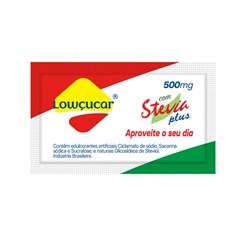 LOWCUCAR PLUS COM STEVIA SACHET 1000UNX500MG