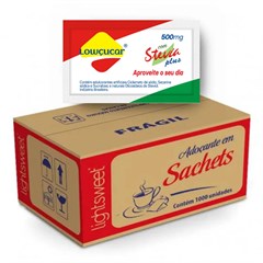 LOWCUCAR PLUS COM STEVIA SACHET 1000UNX500MG
