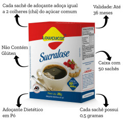 ADOCANTE LOWCUCAR SUCRALOSE SACHET CART 50UNX500MG