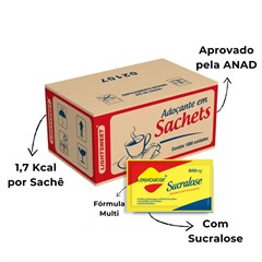 ADOCANTE LOWCUCAR SUCRALOSE SACHET 1000X500MG