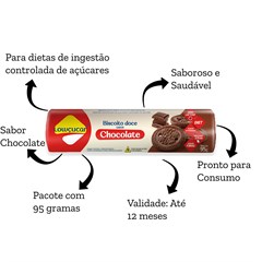 BISCOITO DOCE CHOCOLATE LOW ZERO ACUCAR 95G