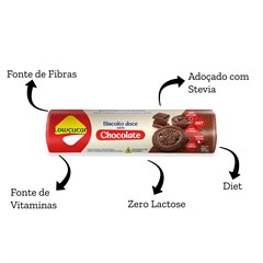 BISCOITO DOCE CHOCOLATE LOW ZERO ACUCAR 95G