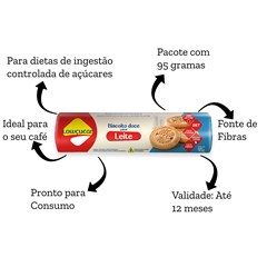 BISCOITO DOCE LEITE LOW ZERO ACUCAR 95G