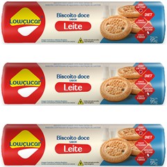 BISCOITO DOCE LEITE LOW ZERO ACUCAR 95G