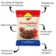 ROSQUINHA CHOCOLATE LOW ZERO ACUCAR 150G