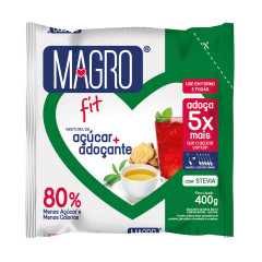 AÇÚCAR MAGRO FIT COM STEVIA 400G