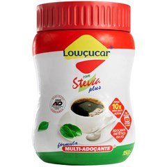 ADOCANTE LOWCUCAR PLUS COM STEVIA POTE 150G