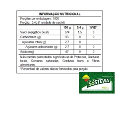 LOWC SOSTEVIA SACHET 50X400MG