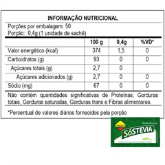 LOWC SOSTEVIA SACHET 1000UNX400MG