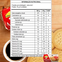BISCOITO MARIA LOW ZERO ACUCARES 110G
