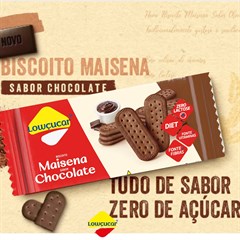 BISCOITO MAISENA CHOCOLATE LOW ZERO ACUCARES 115G