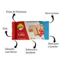 BISCOITO LEITE LOW ZERO ADICAO DE ACUCARES 115G