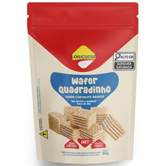 WAFER QUADRADINHO CHOCOLATE BRANCO LOW 60G