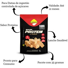 WAFER PROTEIN AMENDOIM LOWCUCAR 35G