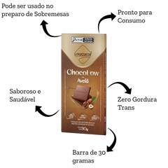 CHOCOLATE C/ AVELA LOW CART DISPLAY 10X30G