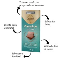 CHOCOLATE AO LEITE ZER LAC LOW CART DISPLAY 10X30G