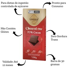 CHOCOLATE 70% CACAU CART LOW DISPLAY 10X30G