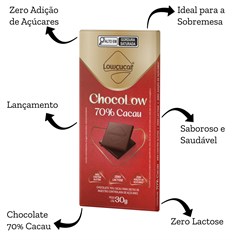 CHOCOLATE 70% CACAU CART LOW DISPLAY 10X30G