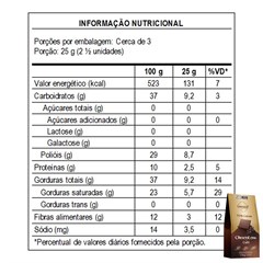 CHOCOLATE 70% CAFE LOW 70G