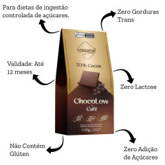 CHOCOLATE 70% CAFE LOW 70G