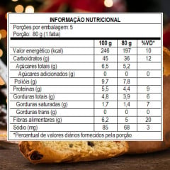 PANETTONE FRUTAS ZERO ACUCAR LOWCUCAR 400G