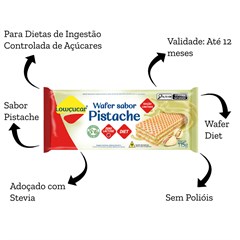 WAFER ZERO ACUCAR LOWÇUCAR PISTACHE 115G