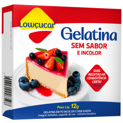 GELATINA EM PO NEUTRA E INCOLOR 12G