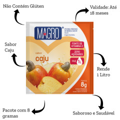 DISPLAY REFRESCO MAGRO DIET CAJU 15X8G