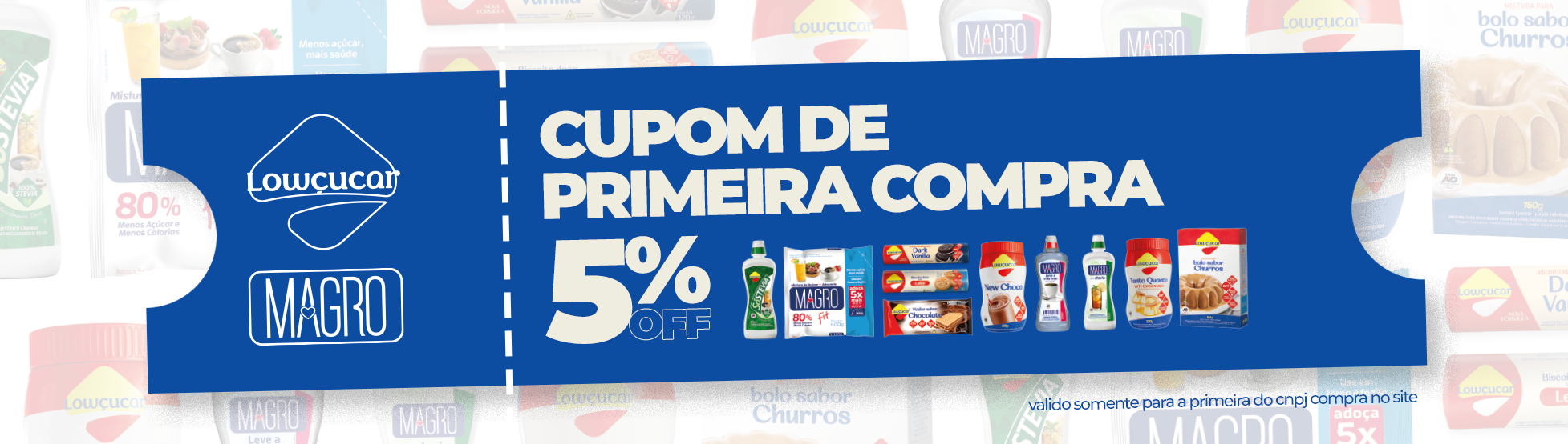 Cupom primeira compra